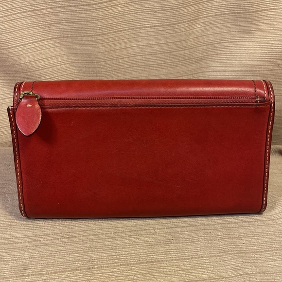 Coach classic glove soft buttery leather turn lock large wallet - Picture 2 of 16